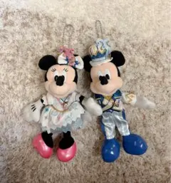 ディズニーシー 20周年 ミッキー ミニー ぬいぐるみバッジ