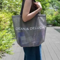 DEAN & DELUCA メッシュトートバッグ シルバー（Lサイズ）のサムネイル