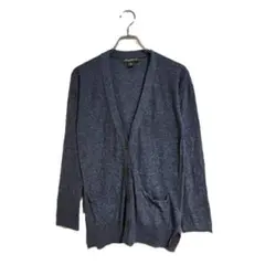 Eddie Bauer カーディガン M 青 コットン 羽織り 春秋 カジュアル