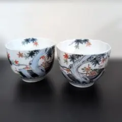 珠玉逸品❗️】江戸時代 古伊万里 柿右衛門様式 鳳凰に桐 区割り文様