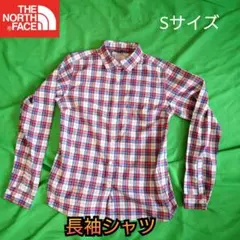 【美品】THE NORTH FACE チェック柄 長袖シャツ S レディースのサムネイル