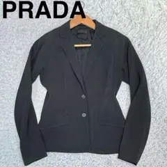 PRADA プラダ レディース ビジネスジャケット ブラック 40号 Mサイズのサムネイル