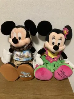 ディズニー ハワイ限定 ミッキー＆ミニー ぬいぐるみ ペアセット