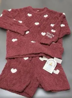 【新品】gelato pique ハートアランプルオーバー&ショートパンツSET