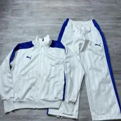 レアカラー PUMA セットアップ ジャージ プージャー バックロゴ 白 M
