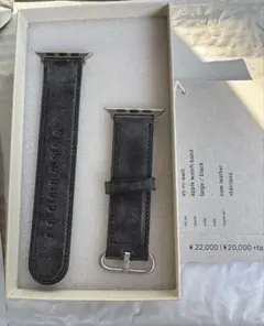 Hender Scheme apple watch band ブラック ラージ