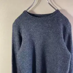 高品質❗️超美品❗️ニットセーター　ダークグレー　無地　古着
