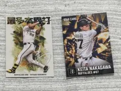 プロ野球チップス2026　チーム最多本塁打カード杉本裕太郎　中川圭太スターカード