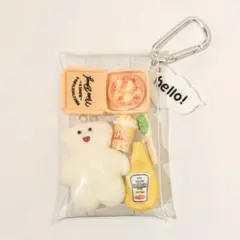 mojojojo しろくま ミニチュア ガチャ詰めポーチ キーホルダー ①