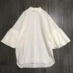 美品 デイジーリン フォクシー シアーパフパフ ブラウス ホワイト