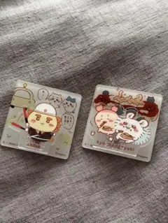 ちいかわ シーサー、古本屋＋モモンガ アクリルクリップセット