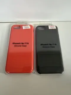 iPhone 6/6s/7/8 シリコンケース 2色セット