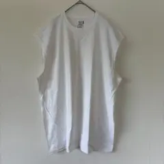 フルーツオブザルーム ノースリーブＴシャツ 無地 XL 白 コットン デイリーのサムネイル