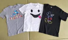 UT ミッキーマウス&バスケット&ニコちゃん風Ｔシャツ3枚セット