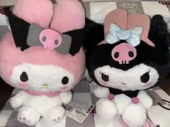 マイメロディ クロミ おそろいカチューシャBIGぬいぐるみ ２体セット ②