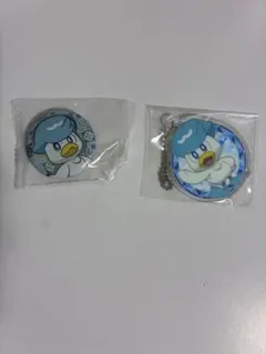 クワッス 缶バッジ アクリルキーホルダー セット