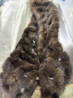 Laver ブラウンファー マフラー