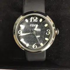 稼働品 FENDI 腕時計 ブースラ 黒文字盤 クォーツ ドーム型 男女兼用