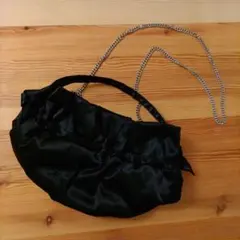 ZARA　サテンミニバッグ　ショルダー　パーティーバッグ