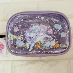 リトルツインスターズ ユニコーンポーチ 50周年キキララ☆クリア【新品未使用品】