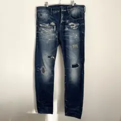 ヒステリックグラマー ダメージ加工 デニムパンツ - メルカリ
