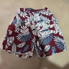 【新品・未使用】B ROOM 葉柄ハーフパンツ 120