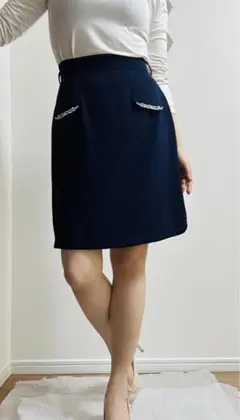 膝丈スカート　ミッシュマッシュ