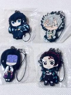 鬼滅の刃ラバーマスコット竈門炭治郎♡時透無一郎♡不死川実弥♡産屋敷耀哉 セット