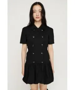 SLY CUT BALLOON ショートワンピース ブラック サイズ1のサムネイル