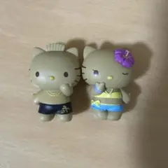 みんなでバカンスフィギュア　日焼け　キティ　ダニエル　ガチャガチャ