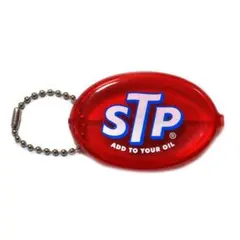 1個　STP ラバー コインケース キーホルダー 小銭入れ ロゴ キーリング