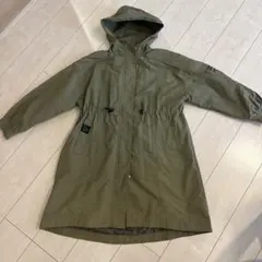 ラブトキ　オリーブグリーン フード付きジャケット　モッズコート　140