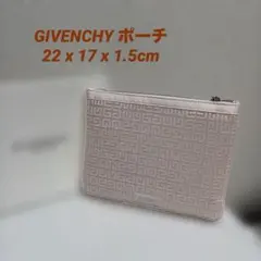 GIVENCHY ジバンシ　ピンクフラットポーチ 刺繍 メッシュ　メイクポーチのサムネイル
