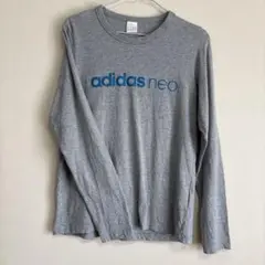 adidas neo グレー 長袖Tシャツ　レディースOTサイズのサムネイル