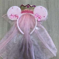 ディズニーリゾート ミニープリンセス　カチューシャ ピンク