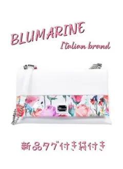 新品タグ&袋付き☆Blumarine ショルダーバッグ ローズ イタリア COA 