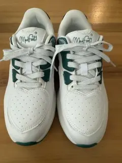 MadFoot! ホワイト/グリーン スニーカー24.5センチ