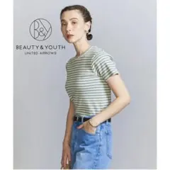 ビューティー&ユース ユナイテッドアローズ コットンブレンド マルチボーダー