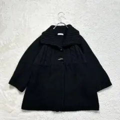 アーヴェヴェスタンダード/L/黒/ケーブルニットカーディガン/トグルボタン/秋冬