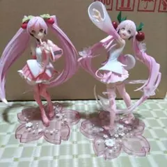 桜ミク 2020 2021 描き下ろし フィギュア 台座多少難あり