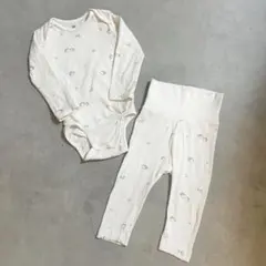 H&M オーガニックコットン ロンパース・レギンスセット 6-9M(74cm)