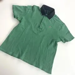 Lacoste ラコステ　リバーシブル　　ストライプ　グリーン　ポロシャツ
