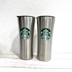 STARBUCKS スタバ　タンブラー　ステンレスカップ 2個セット　シルバー