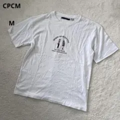 CPCM Tシャツ　ホワイトシャツ　白T　コットンシャツ 刺繍半袖シャツ　USA