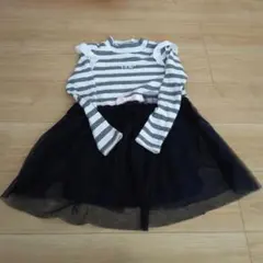 sospita ストライプ 七分袖 ワンピース