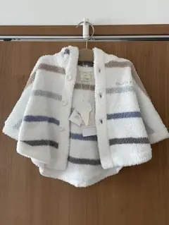 GELATO PIQUE 【BABY】パウダーマルチボーダーポンチョ 80〜90