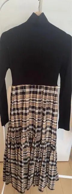 ミラオーウェン　チェックワンピース