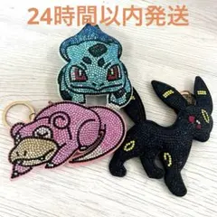 ポケモン ラインストーン マスコット クリーナー キーホルダー 3種のサムネイル
