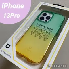 ルックインクリア　透明　クリアiPhone13Proフォレストアプリコット