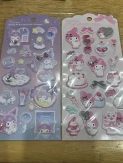 ジュエル マシュマロ ステッカーマイメロ クロミ ふにふに サンリオ キラキラ